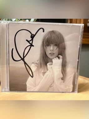 Taylor Swift Signed TTPD Long Signature CD